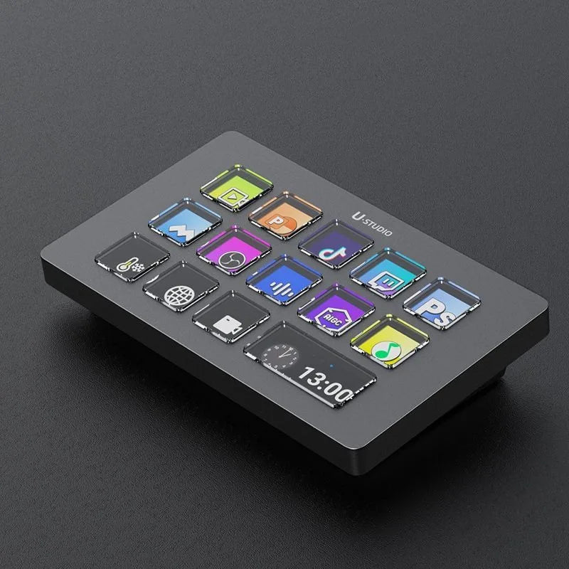 Panel de Macros USB con Teclas LCD – Stream Deck para Streaming, Edición y Gaming
