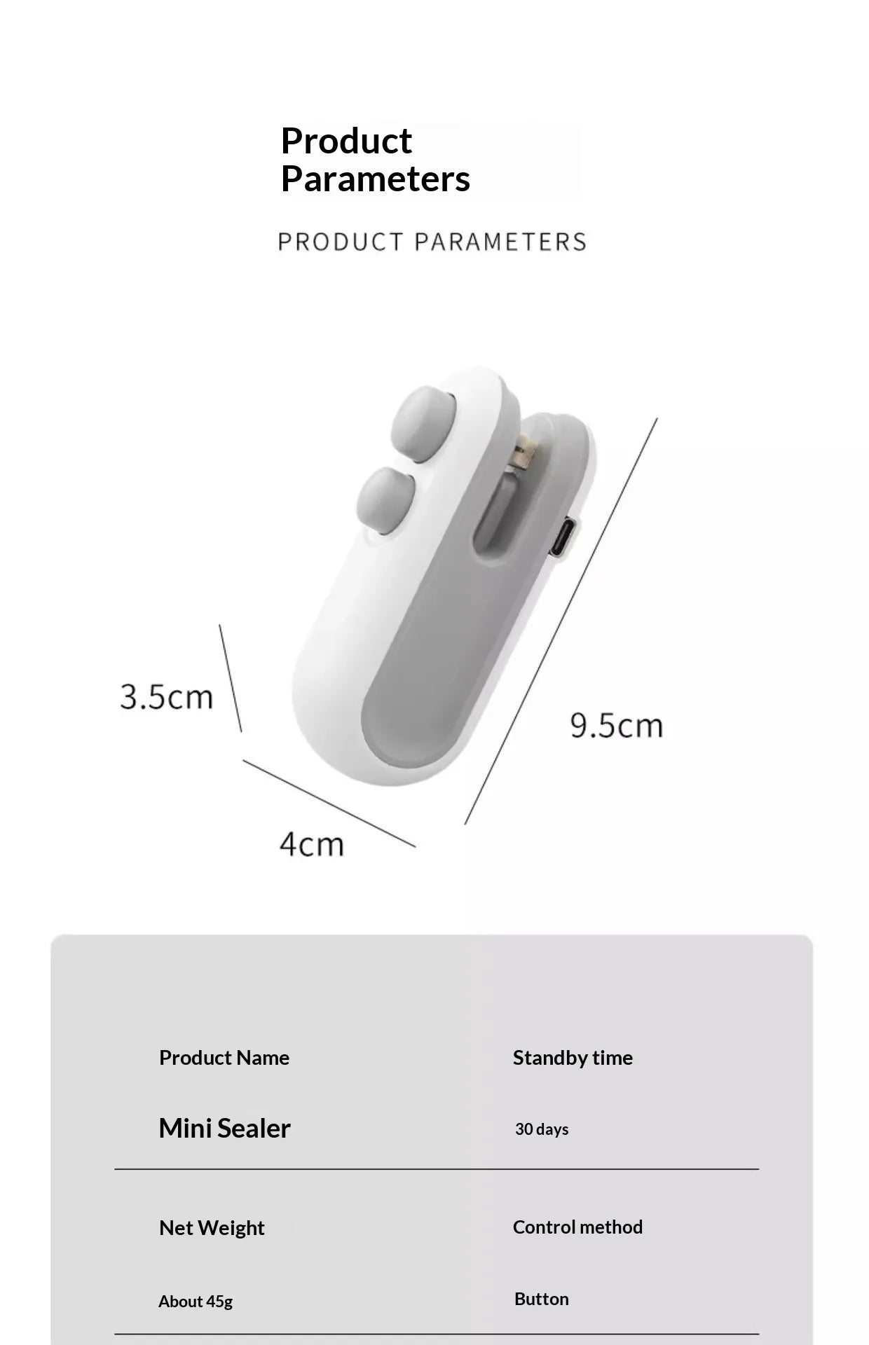 Selladora de Bolsas 2 en 1 USB | Mini Selladora al Vacío para Snacks
