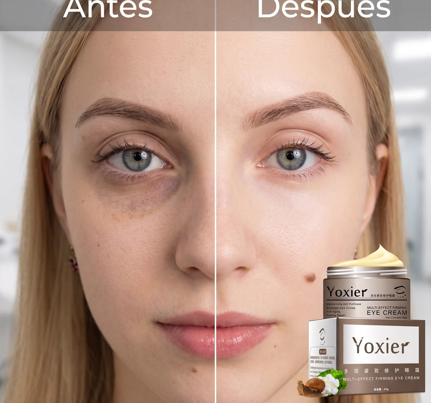 Yoxier Eye Ritual — Crema Contorno de Ojos con Baba de Caracol & Péptidos | 30g