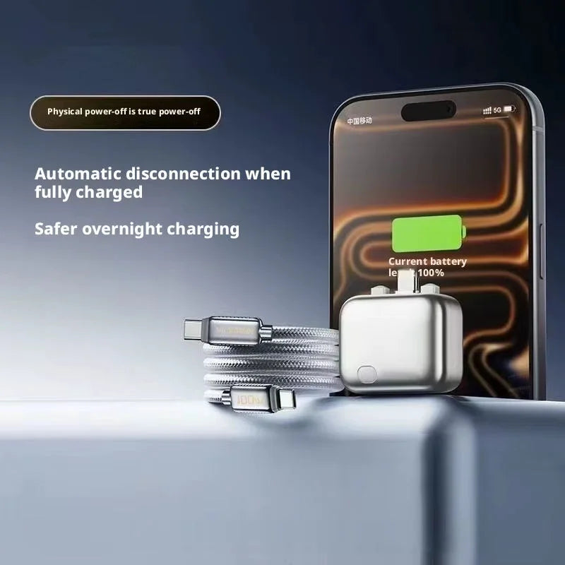 Adaptador Inteligente de 140W con Corte Automático para Carga Nocturna y Prevención de Sobrecarga