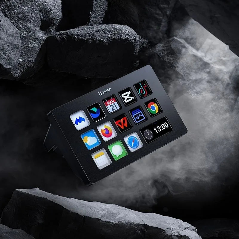 Panel de Macros USB con Teclas LCD – Stream Deck para Streaming, Edición y Gaming