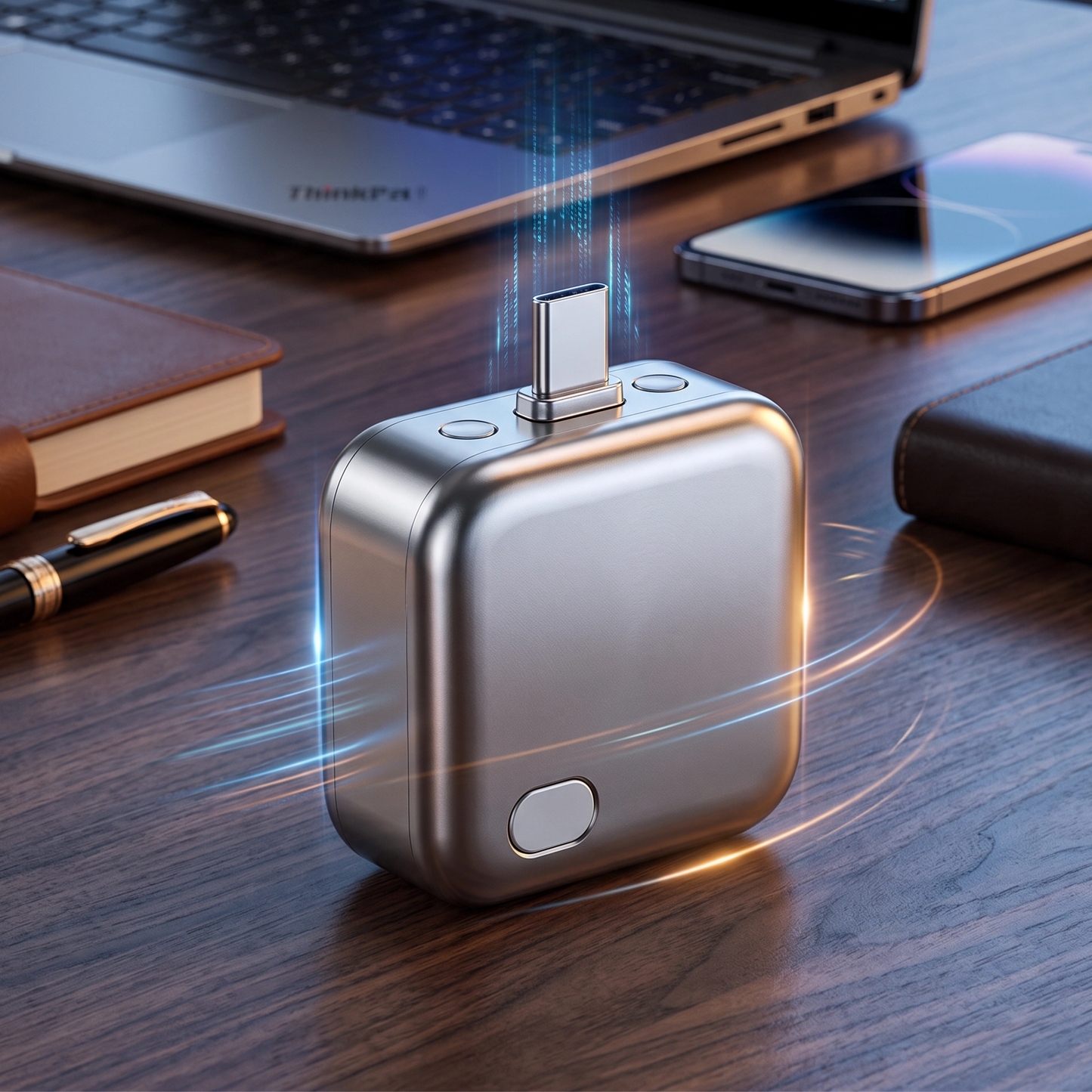 Adaptador Inteligente de 140W con Corte Automático para Carga Nocturna y Prevención de Sobrecarga